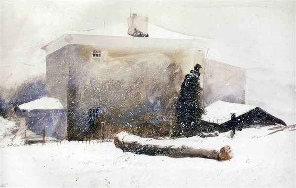 First Snow   Contemporary Realism - Andrew Wyeth Digital Download