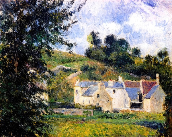 Houses of l Hermitage Pontoise 1879 Camille Pissarro Digital Download