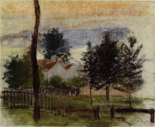 Landscape at Louveciennes 1869 Camille Pissarro Digital Download