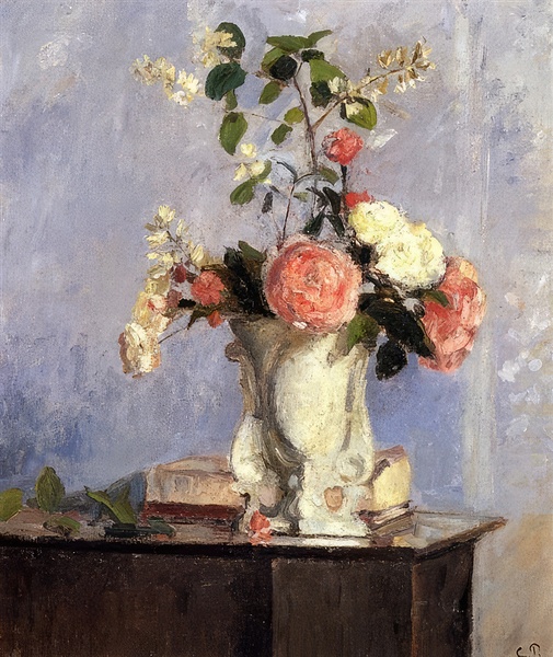 Bouquet of Flowers 1873 Camille Pissarro Digital Download