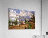 Fishermen on the Banks of the Oise 1876 Camil Acrylic Print