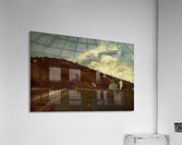 Banks of the river Marne in winter Camille Piss Acrylic Print