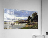 Banks of a River with Barge 1864 Camille Piss Acrylic Print