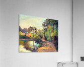 Bridge at Montfoucault 1874 Camille Pissarro. Acrylic Print