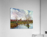 Landscape with Flooded Fields 1873 Camille Pissaro Acrylic Print