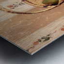 Apples and Pears in a Round Basket 1872 Camil Metal print