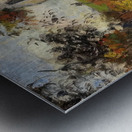 A Peasant in the Lane at Hermitage Pontoise 187 - Camille Pissarro Metal print