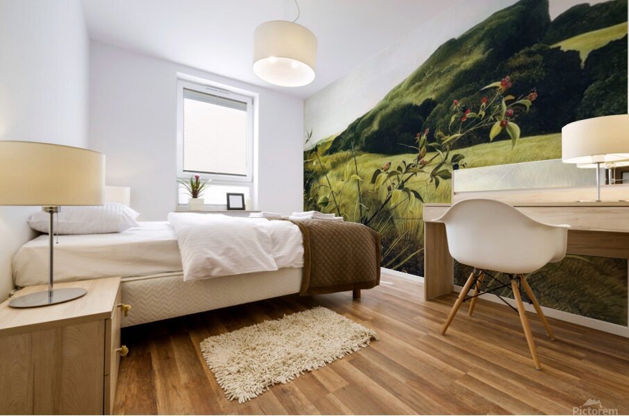 Blackberry Picker   Contemporary Realism - Andrew Wyeth Mural print