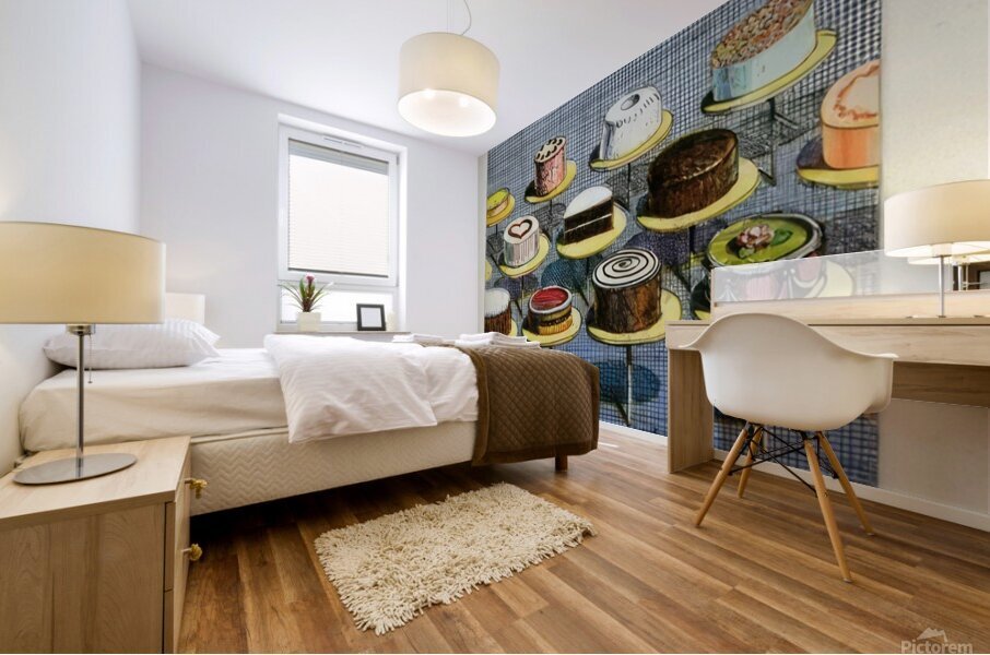 Wayne Thiebaud Mural print