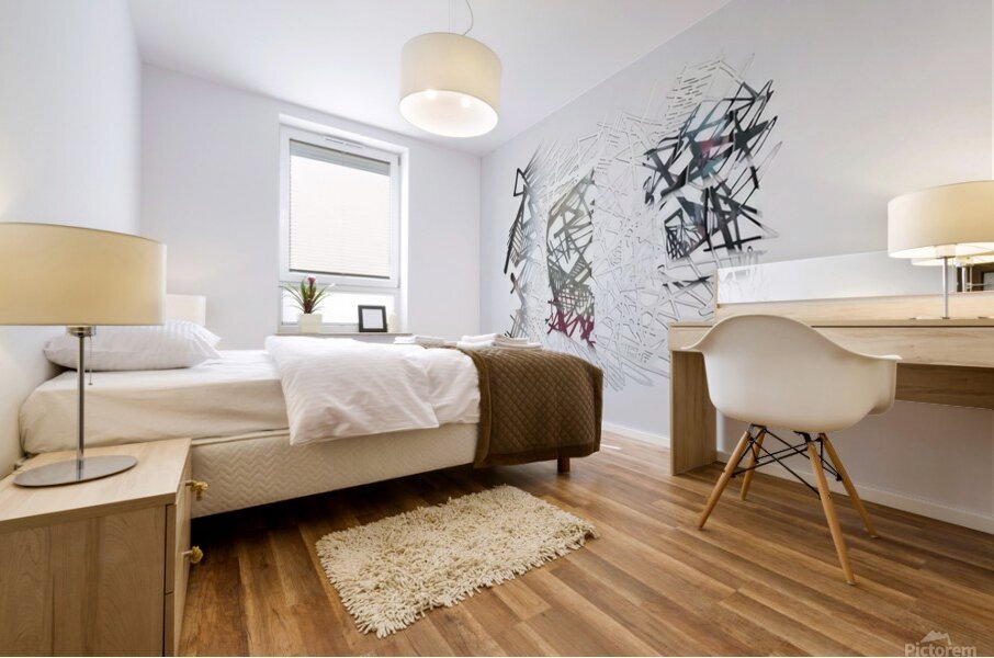 Art by Brice Marden  Mural print