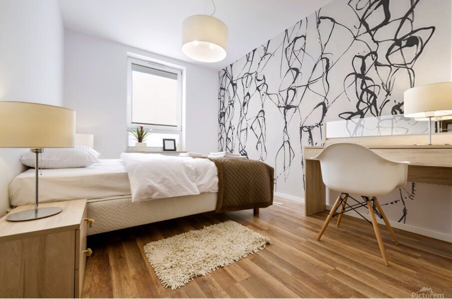 Art by Brice Marden   Mural print