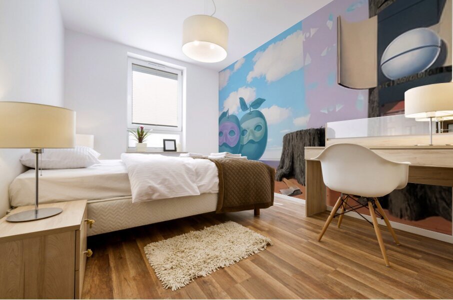 Rene Magritte Mural print