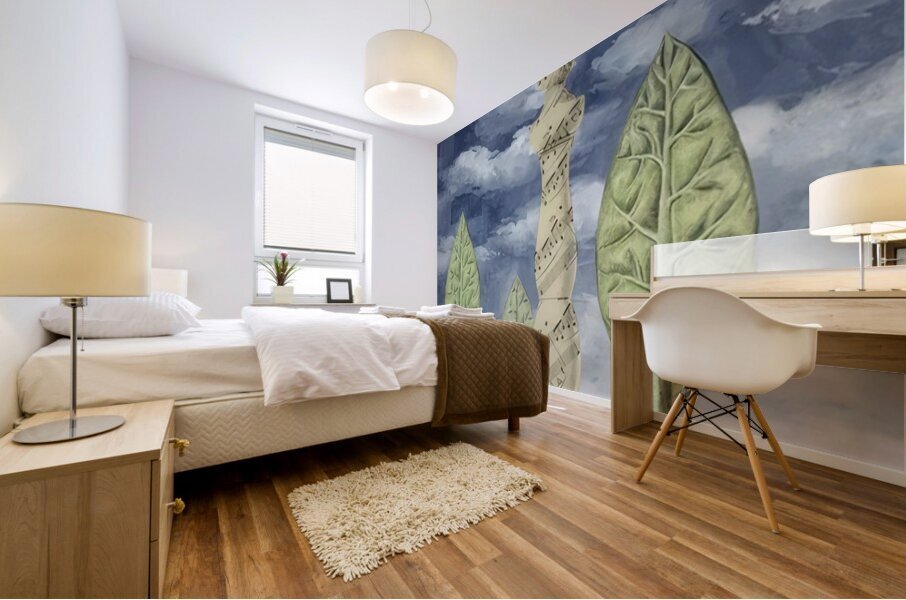 Rene Magritte Mural print