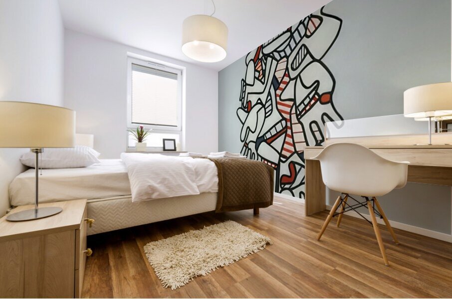 JEAN DUBUFFET 7 Mural print