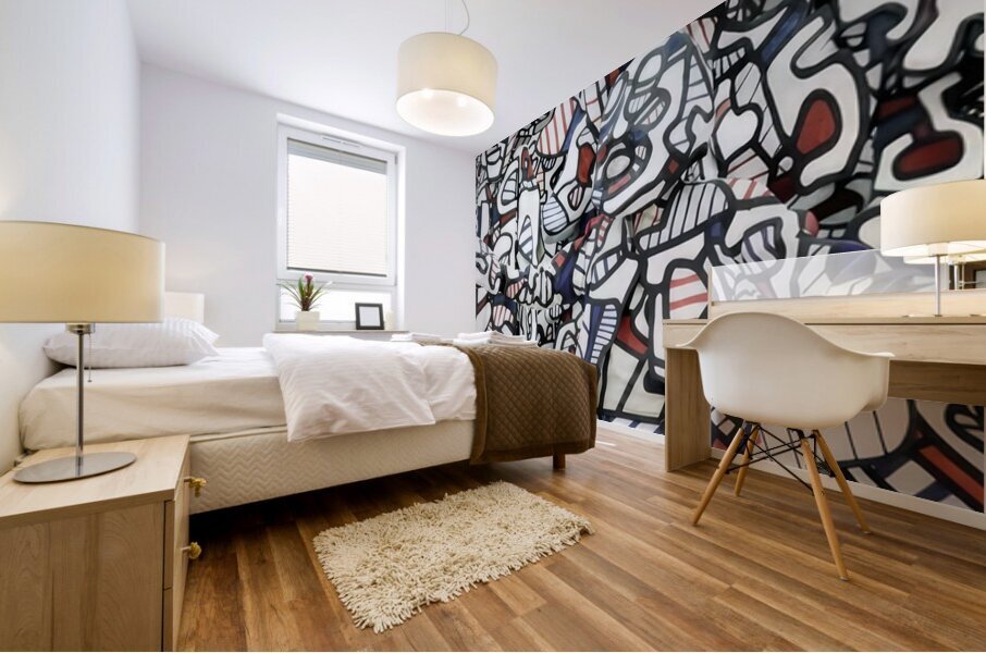 JEAN DUBUFFET 8 Mural print