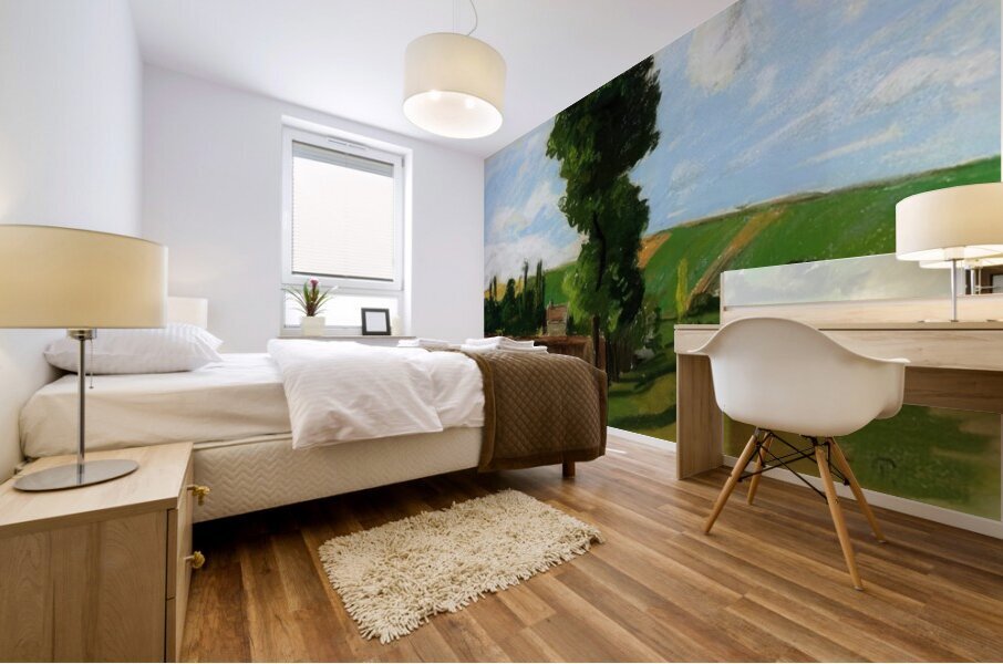 Landscape at Pontoise 2 1873 Camille Pissarro Mural print