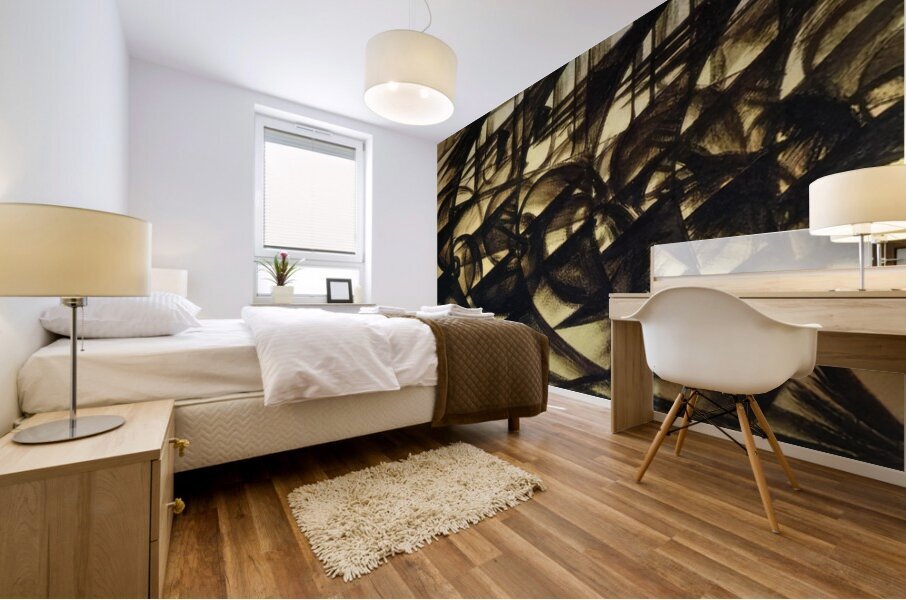 Artwork by Giacomo Balla  2 Mural print