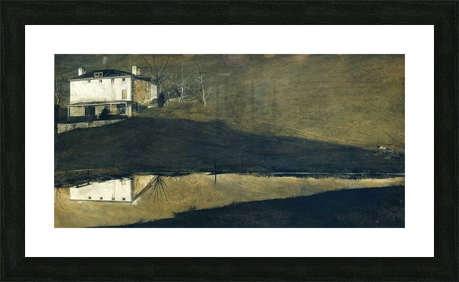 Brown Swiss   Contemporary Realism - Andrew Wyeth Picture Frame print