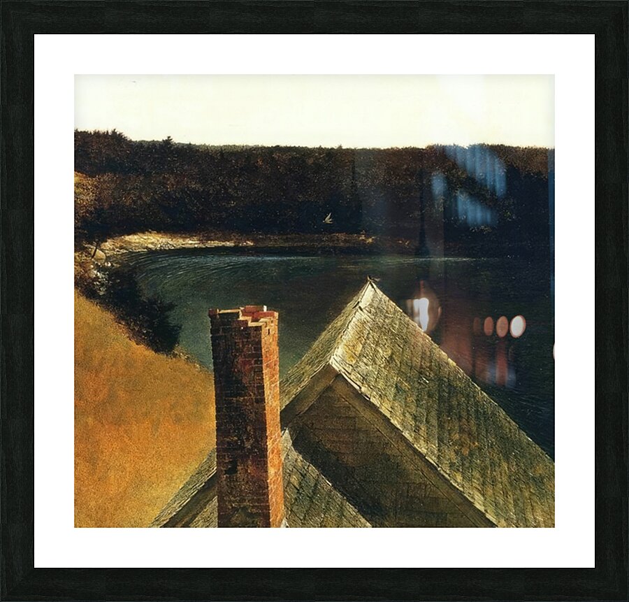 End of Olsons   Regionalism - Andrew Wyeth Picture Frame print
