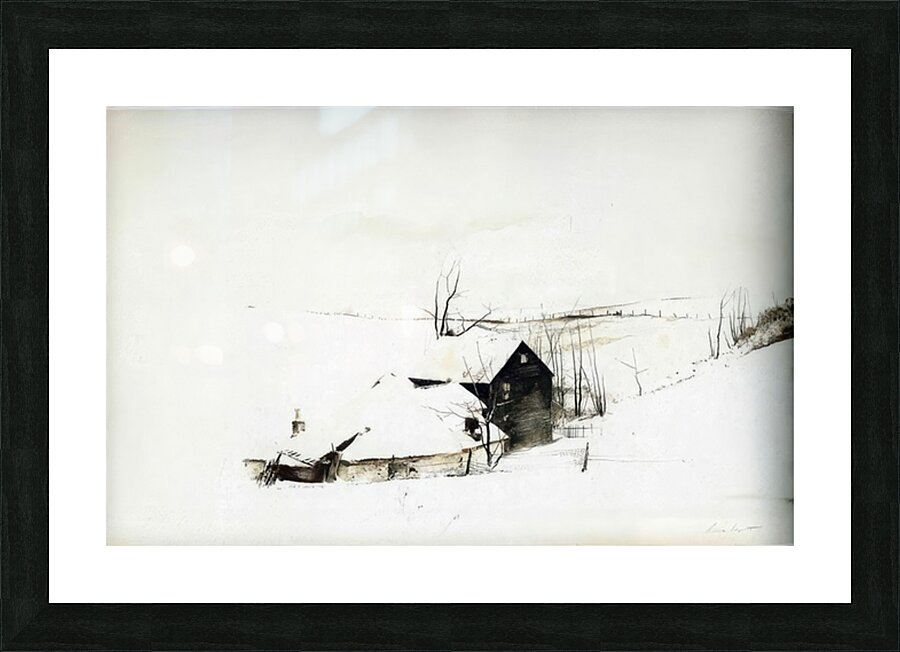 The Corner   Contemporary Realism - andrew wyeth Picture Frame print