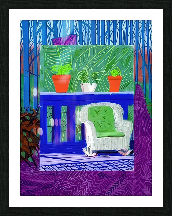 David Hockney 32 Picture Frame print