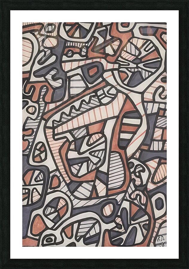 JEAN DUBUFFET 3 Picture Frame print