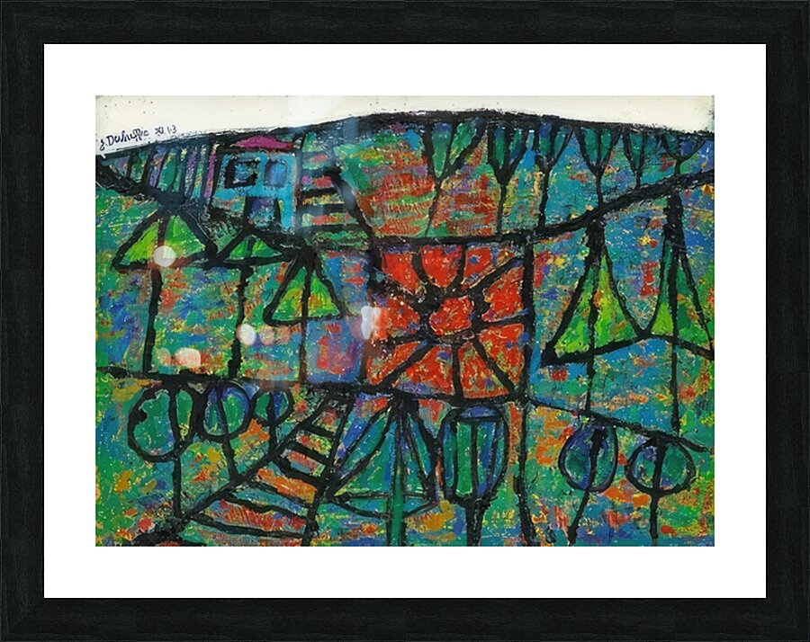 JEAN DUBUFFET 9 Picture Frame print