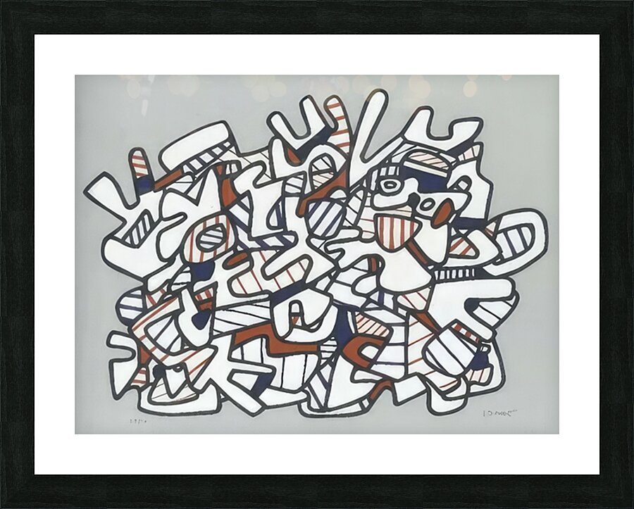 JEAN DUBUFFET 12 Picture Frame print