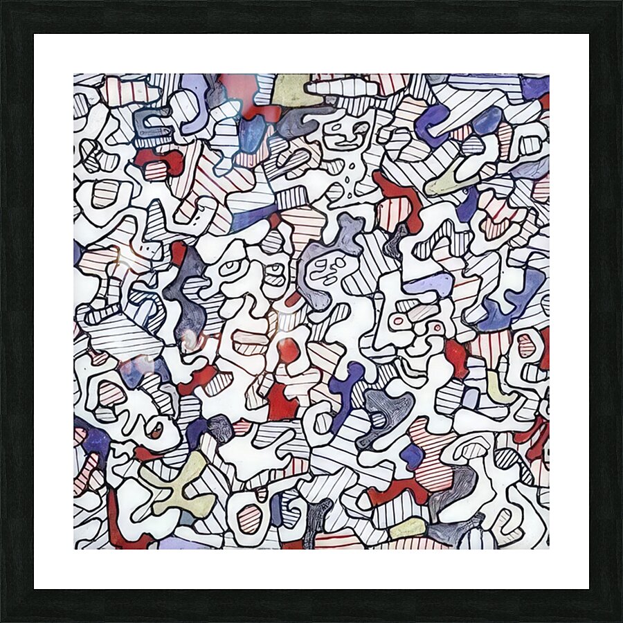 JEAN DUBUFFET 16 Picture Frame print