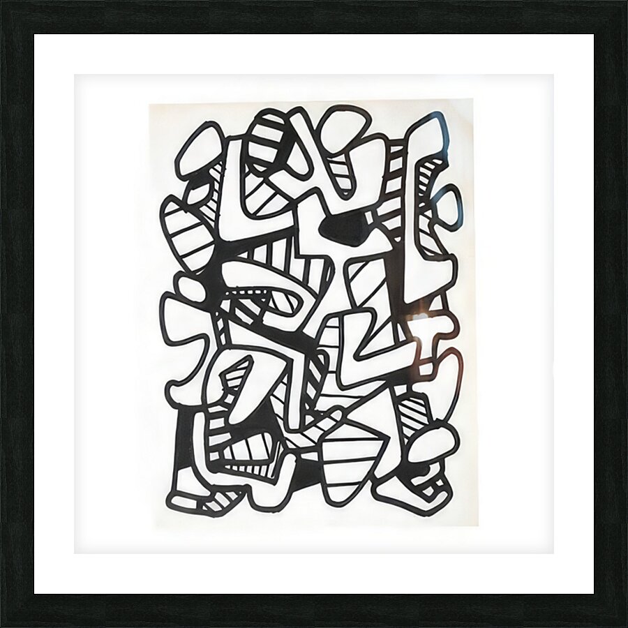 JEAN DUBUFFET 19 Picture Frame print