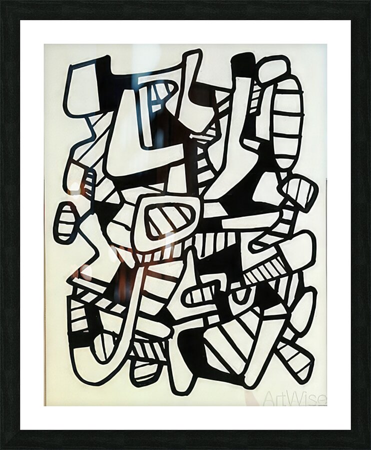 JEAN DUBUFFET 24 Picture Frame print