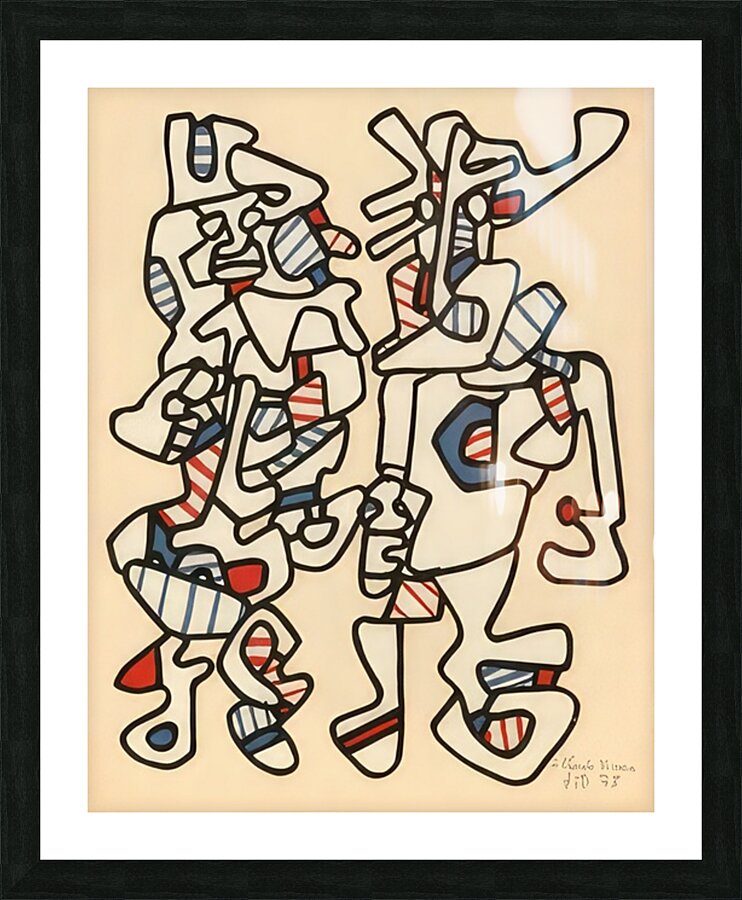 JEAN DUBUFFET 36 Picture Frame print