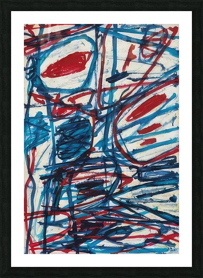 JEAN DUBUFFET 68 Picture Frame print