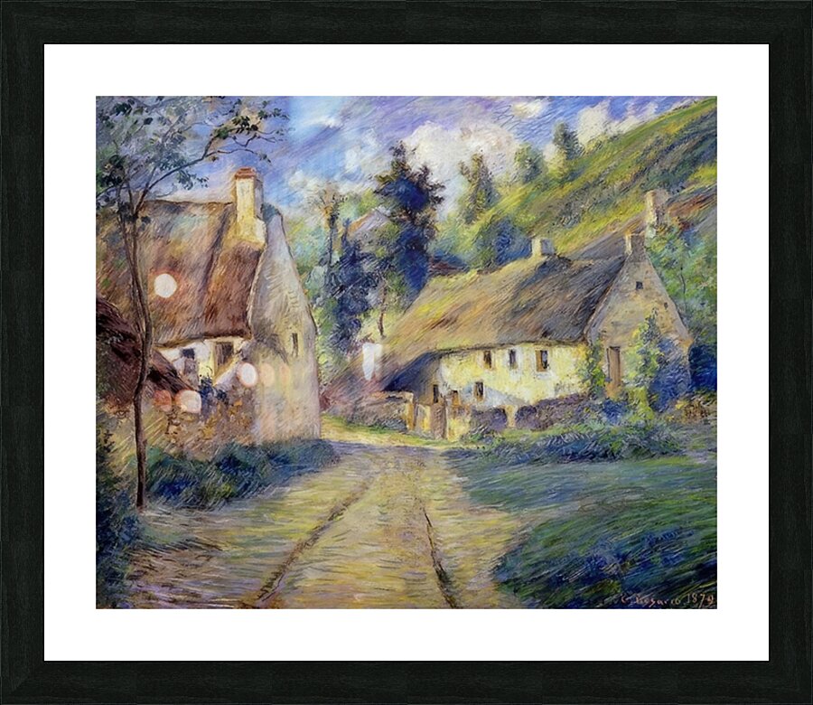 Cottages at Auvers near Pontoise 1879 Camille Picture Frame print