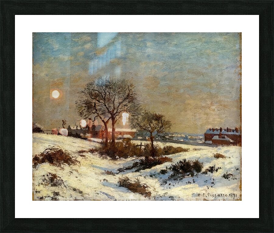 Landscape under Snow Upper Norwood 1871 Camil Picture Frame print