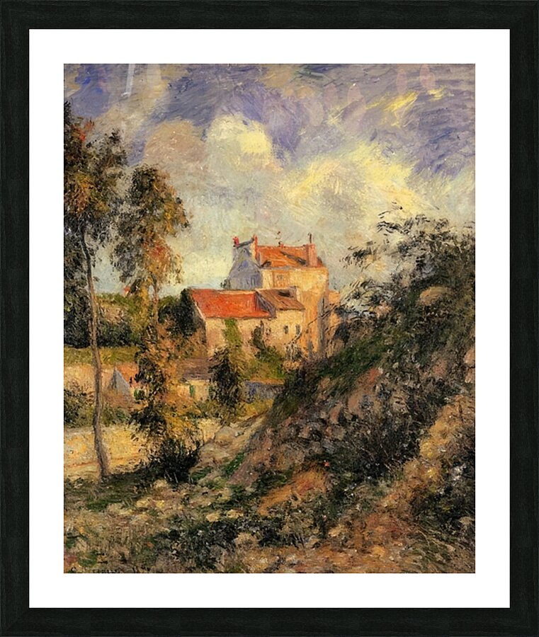 Les mathurins Pontoise 1877 Camille Pissarro. Picture Frame print