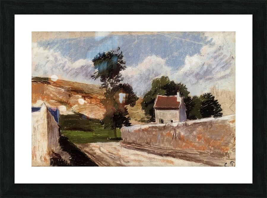 A Street in l Hermitage Pontoise 1874 Camille Pissarro Picture Frame print