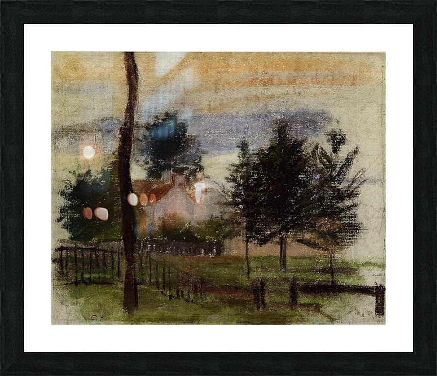Landscape at Louveciennes 1869 Camille Pissarro Picture Frame print