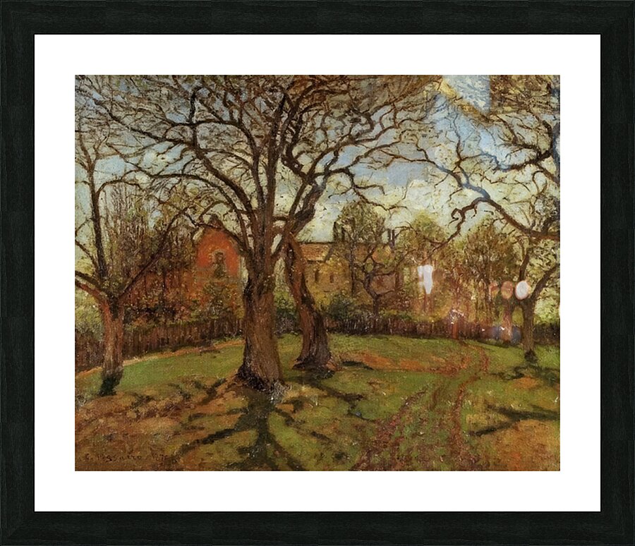 Chestnut Trees Louveciennes Spring 1870 Camille Pissarro Picture Frame print