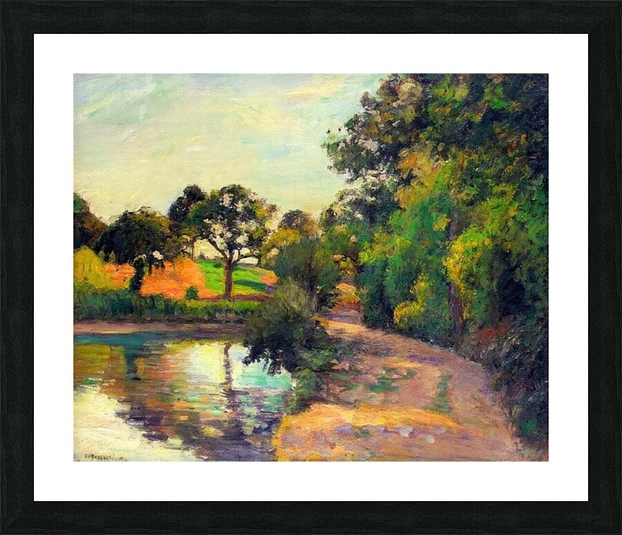 Bridge at Montfoucault 1874 Camille Pissarro. Picture Frame print
