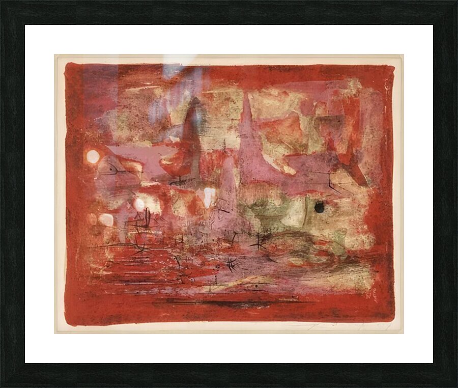 Zao Wo Ki 5 Picture Frame print