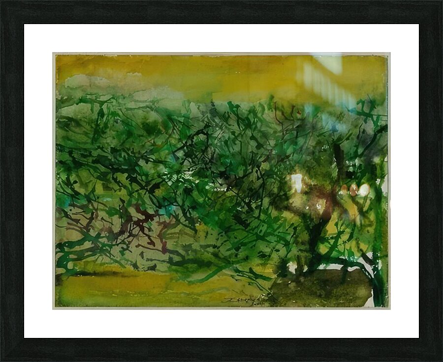 Zao Wo Ki 16 Picture Frame print