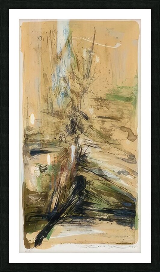 Zao Wo Ki 18 Picture Frame print