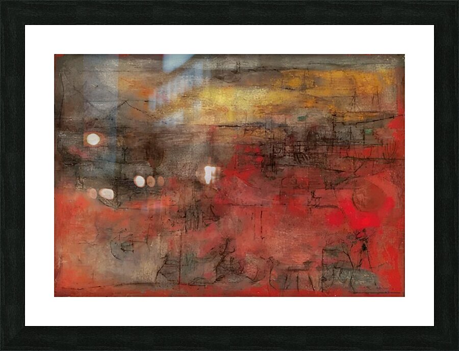 Zao Wo Ki 32 Picture Frame print