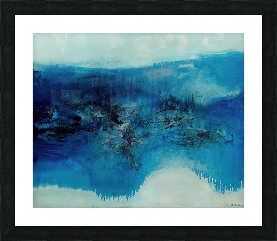 Zao Wo Ki 2 Picture Frame print