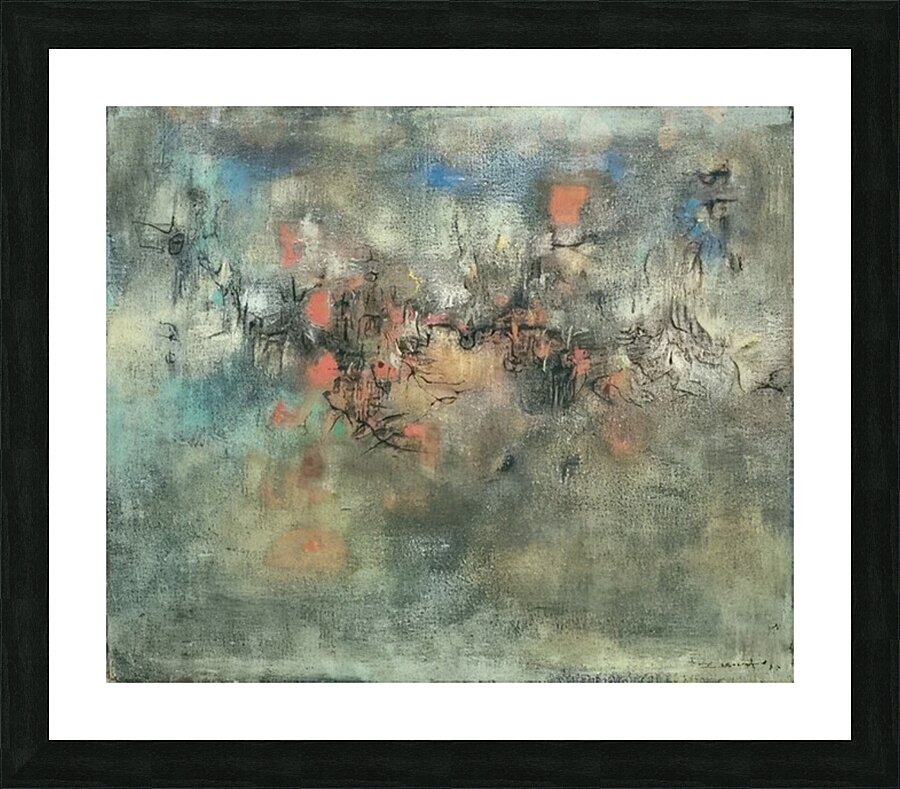 Zao Wo Ki 5 Picture Frame print