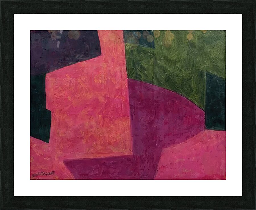 Serge Poliakoff 3 Picture Frame print