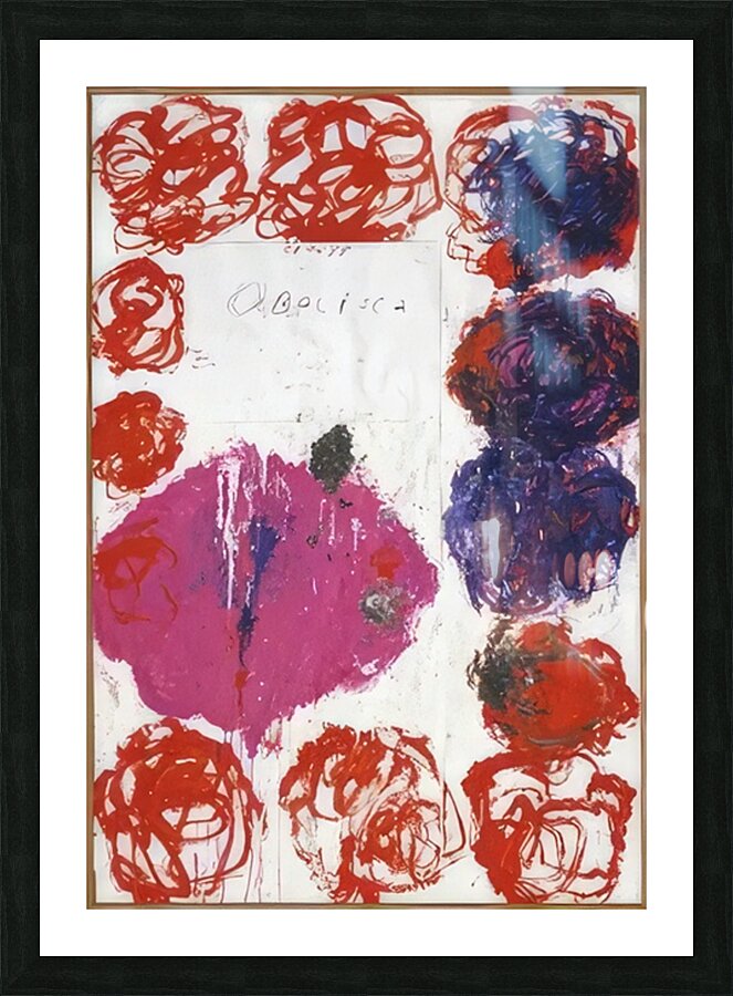 Art by Cy Twombly 6 Picture Frame print