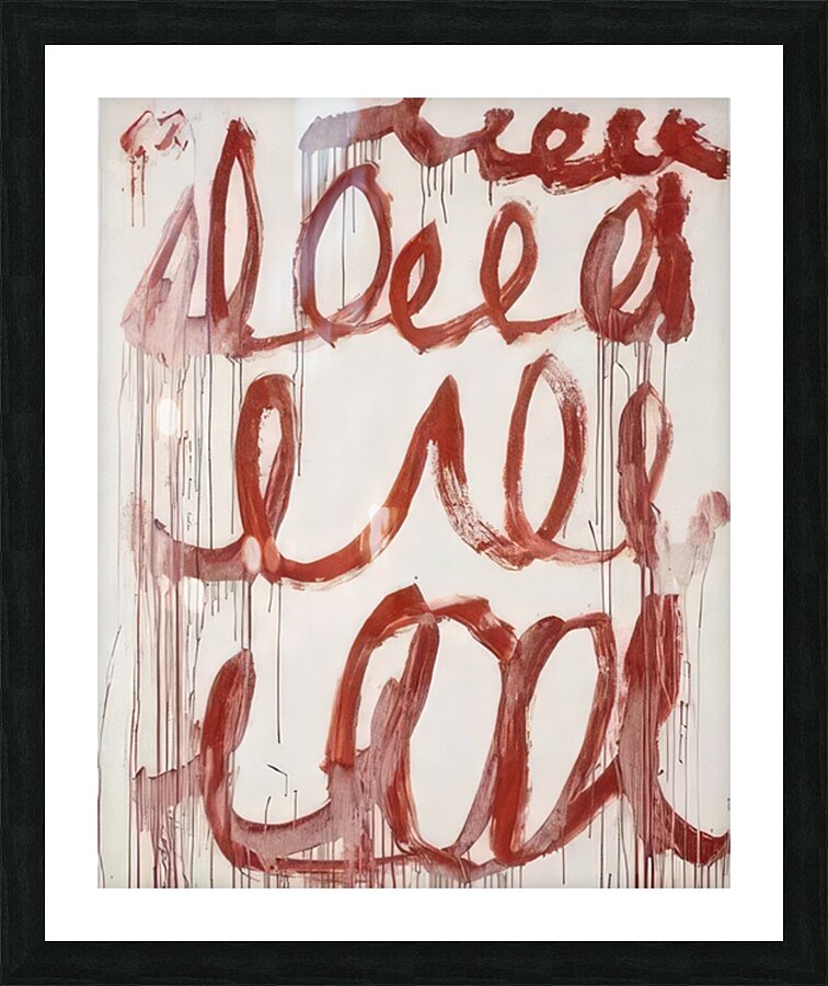 Art by Cy Twombly 29 Picture Frame print