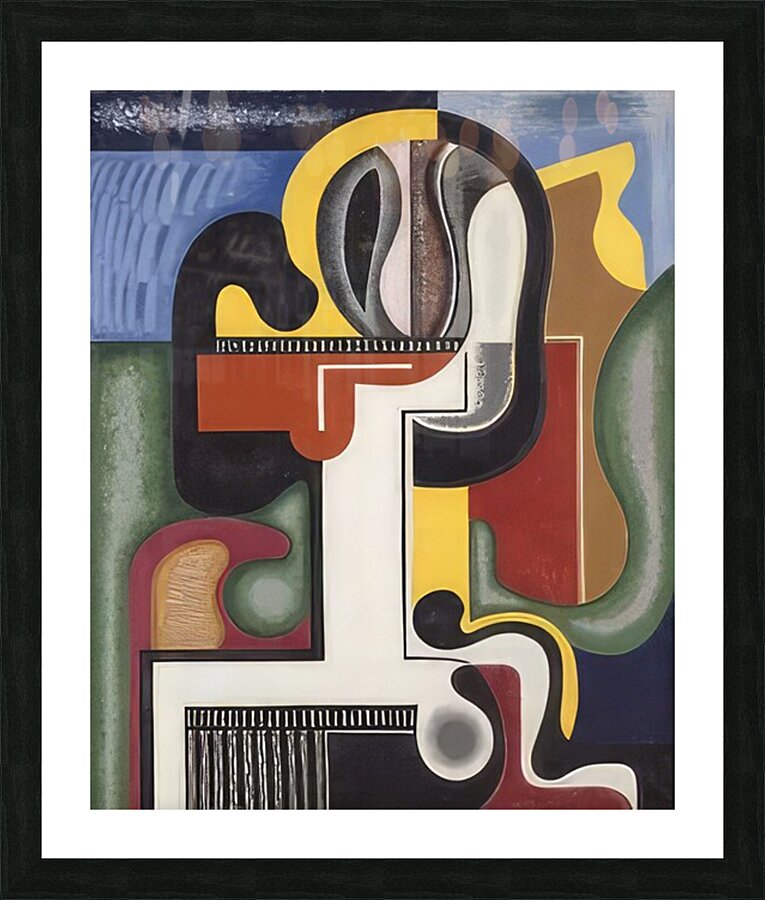 Auguste Herbin 3 Picture Frame print
